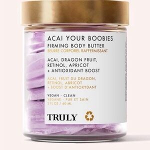 Truly Beauty ACAI YOUR BOOBIES Firming Body Butter Firm & Tighten ~ 2 fl oz  NEW